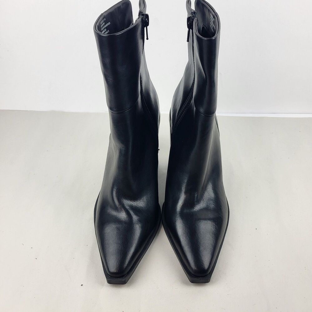 Steve Madden Silvee Boot Bootie Pointed Toe Black - image 8